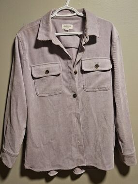 Hudson Jeans Lavender Corduroy Utility Jacket